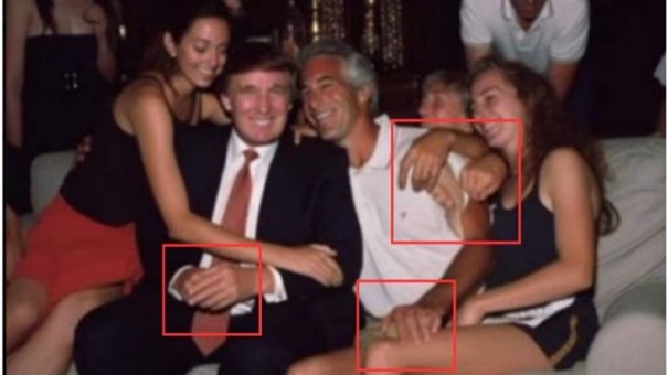 Image deepfake, produite par les BlueAnon afin de discréditer Donald Trump et le camp des QAnon. La guéguerre entre complotistes risque d’alimenter les réseaux sociaux en deepfakes.